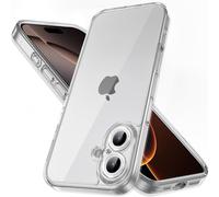 Kalanka-Coque Mate Pour Iphone 16 (6,1 Pouces), Protection Antichoc Militaire, Dos Mat Anti-Traces De Doigts, Protection Renforcée De L'appareil Photo (Transparent)