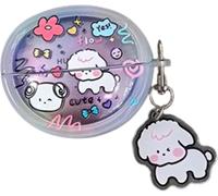 KALANKA-Coque pour écouteurs Huawei Freeclip - Motif chiot en coton dégradé - Housse de protection pour écouteurs Bluetooth sans fil - Pour femmes et filles - Multicolore