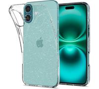 KALANKA-Coque pour iPhone 16, Liquid Crystal Glitter, [Transparence à Paillettes] 6,1 Pouces - Crystal Quartz