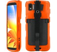 KALANKA-Coque pour Zebra TC22 TC27 avec Patte de Saisie Antichute & Porte-Stylet, Etui Protection Militaire Fabriqué en France, Couleur Fluo Haute Visibilité & Sécurité (Orange Fluo)