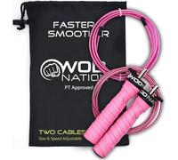 Kalanka-Corde À Sauter À Vitesse D'attaque : Cordes À Sauter Réglables : Système D'entraînement Unique À Deux Câbles : Un Câble Épais Et Un Câble Léger De 11 Pieds