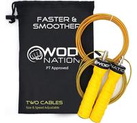 Kalanka-Corde À Sauter À Vitesse D'attaque : Cordes À Sauter Réglables : Système D'entraînement Unique À Deux Câbles : Un Câble Épais Et Un Câble Léger De 11 Pieds