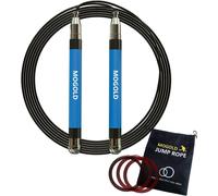 Kalanka-Corde À Sauter Crossfit Pour Homme/Femme/Enfant - Design À Vis - Double Roulement À Billes - Poignée Durable En Silicone Et Métal Avec Corde À 4 Vitesses - Parfait Pour La Boxe, Mma, Double