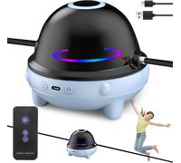 KALANKA-Corde à sauter électronique avec compteur pour enfants, Smart Jump Rope Machine avec télécommande 1 à 10 niveaux de vitesse, écran LED, musique Bluetooth, lumière colorée, saut à la corde pou