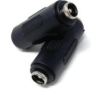 KALANKA-Coupleur d'alimentation CC femelle vers femelle 5,5 mm x 2,1 mm, adaptateur de changement de sexe pour vidéosurveillance, lumières LED, instruments de musique (2, noir)
