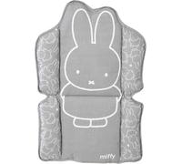 Kalanka-Coussin De Chaise Haute Combinée Miffy® - Facile À Nettoyer Et Lavable - Réducteur De Siège Confortable Avec Rubans - Dès 6 Mois - Imprimé Lapin - Gris / Blanc