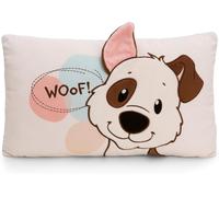 KALANKA-Coussin Motif Chien, 43 x 25 cm, Marron, Moelleux, Pour Garçons, Filles Et Amateurs De Doudous, Idéal Pour La Maison, La Maternelle Ou Les Déplacements - 62163