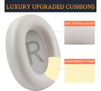 KALANKA-Coussin pour TOZO HT2/HT 2 Casque, Coussinets d`Oreilles avec Cuir en Protéines Plus Doux, Mousse d`Isolation Phonique