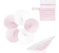 Kalanka-Coussinet Allaitement Organiques Réutilisables, Paquet De 6, Tissu Ultra Doux & Absorption Rapide, Respirant, Lavable, Coussinets D'allaitement Essentiel, Forme De Bonnet Invisible