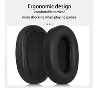 KALANKA-Coussinet de Rechange Compatible avec Sony INZONE H9/H7 Casque - Coussinets en Mousse pour Casque Audio,Oreillette de Remplacement pour Casque Circum-Aural - Noir