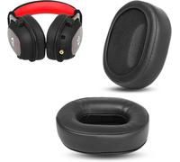 KALANKA-Coussinets Auriculaires Compatibles avec Redragon H510 Zeus Casques de Jeu Filaires Coussin de Remplacement (Cuir de Protéine/Mousse à Mémoire)