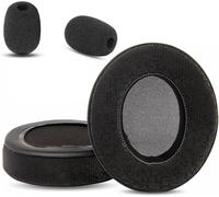 KALANKA-Coussinets compatibles avec Corsair HS35 HS45 Casques de Jeu stéréo Coussinets de Remplacement (Cuir de protéine/Mousse à mémoire)