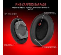 KALANKA-Coussinets de rechange pour casque Sony WH-1000XM4, coussinets de rechange en cuir protéiné souple Sony XM4, coussinets de rechange compatibles avec les casques Sony XM4, mousse à