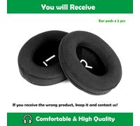 KALANKA-Coussinets d'oreille Compatible avec Sennheiser HD280/HD280 Pro/HD281/HMD280/HMD281 Headphones Coussinets d'oreille de Rechange en Tissu Durable et Respirant avec Mousse Haute densité