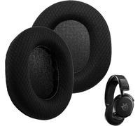 KALANKA-Coussinets d'oreille pour SteelSeries Arctis 3 5 7 9 1 7P 9X Pro Prime Nova 7 Wireless Casque de Jeu Remplacement Mousse Coussin avec Mousse d'isolation phonique Maille Respirante(Noir)