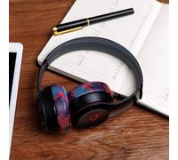 KALANKA-Coussins de Rechange Extra épais pour écouteurs Supra-Auriculaires sans Fil Beats Solo 2 & 3 par Wicked Cushions - Cuir Souple et Mousse à mémoire de Forme, adhésif Puissant Speed Racer