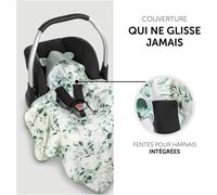 Kalanka-Couverture Enveloppante Bébé - Nid D'ange Bebe Cosy Pour Siege Auto, Poussette, Nacelle Avec Harnais 5 Points, Lavable - Vert Menthe (Snuggle N Dream)