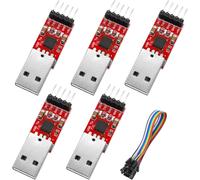 KALANKA-CP2102 USB to Serial Module 5 Pieces CP2102 USB to TTL Converter with Jumper CP2102 Converter CP2102 Chip for 3.3V and 5V Compatible with Arduino and STC Download