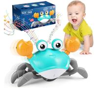 Kalanka-Crabe Qui Marche Bebe, Cadeau Enfant 1 2 Ans Garcon Fille Jouet Bebe 6 7 8 9 10 Mois Jouet Enfant 1 An Crabot Le Crabe Rampant Cadeau Anniversaire Jeux Eveil Bebes 3-6-12 Mois Linkimals