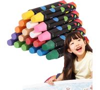 KALANKA-Craie Saine Pour Enfants - 10 Couleurs. Dessinez Sur Le Trottoir Sans Saleté Grâce À Une Formule Anti-poussière Et Non Toxique. Nettoyage Facile 20pcs (Emballage ordinaire)