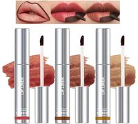 Kalanka-Crayon À Lèvres Détachable Set 3 Couleurs Peel Lip Liner Crayon À Lèvres Longue Durée Et Pigmenté Peel Off Lip Stain