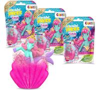 KALANKA-CRAZE GALUPY Pack de 3x Bombes de Bain enfant GALUPY MERMAID Boule de bain avec surprise à l'intérieur - Jouet de bain Licorne , testé dermatogoliquement