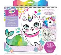 KALANKA-Creations, Album de Coloriage Stickers & Chiffres, activité créative et idée cadeau pour les filles, à partir de 8 ans, 04-6229