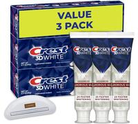 Kalanka-Crst 3d White Advanced Glamorous White Teeth Whitening Toothpaste, 3.3 Oz, Pack Of 3 Bundled With Luxpaks Squeezer