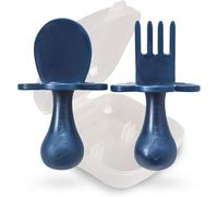 Kalanka-Cuillères Pour Bébé Fournitures De Sevrage Led Pour Bébé Ustensiles Pour Bébé Cuillères Pour Bébé Auto-Alimentation, Sans Bpa Et Sans Phtalate Pour Bébé Et Tout-Petit, 1 Ensemble, Bleu Marine