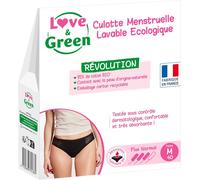Kalanka-- Culotte Menstruelle Lavable Ecologique, Coton Bio - Taille M (40) - Gestion Discrète Des Flux - Confort En Coton Bio - Absorption Optimale De 8 Heures - Design Élégant