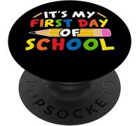 Kalanka-Cute My First Day Of School - Retour À L'école Enseignants Enfants Popsockets Popgrip Adhésif