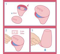 Kalanka-Cycle Easy «S» 2 Coupes Menstruelles + Récipient Pour Stérilisation + Applicateur