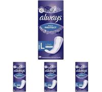 Kalanka-Dailies Protect Protège-Slips Long 26 Unités, 0% De Parfum, Confortable Avec C?ur Absorbant (Lot De 4)