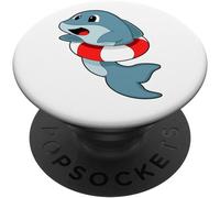 Kalanka-Dauphin Natation Bouée Gonflable Été Popsockets Popgrip Adhésif