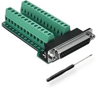 KALANKA-DB25 Adaptateur D-USB RS-232 série vers 25 broches sans soudure Module de signal avec coussin isolant, 1 femelle