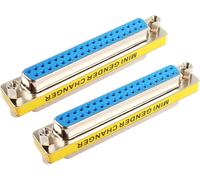 KALANKA-DB37 Lot de 2 câbles série D-SUB 37 broches femelles vers femelles pour changer de genre VGA