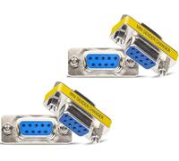 KALANKA-db9 Gender Converter D - Sub 9 Broches RS - 232 connecteur Serial Port Cable Connector Adaptateur pour Applications série - 4 pièces (Femelle vers Femelle)