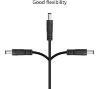 KALANKA-DC 5.5mm X 2.1mm mâle à mâle câble Adaptateur d'alimentation LED Bande Lumineuse, CCTV, Voiture, caméra de sécurité, etc. câble d'extension de Bobine d'alimentation DC (Paquet de 2)