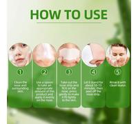 Kalanka-Décapant De Tête Noire Masque, Blackhead Remover - Masque Pour Le Nez Et Le Visage, 60 Pièces Masque Point Noir, Pour Éliminer Les Points Noirs Sur Le Visage Et Le Nez-1.05oz