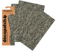 KALANKA-Décopatch C469O - Une pochette de 3 feuilles de papier imprimé 30x40 cm, Craquelé Noir
