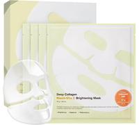 Kalanka-Deep Collagen Niacin-Vita C Masque De Nuit 37 G X 4 Ea Véritable Collagène 2 160 000 Ppb Avec Niacinamide Et Vitamine C Masque Facial Hydratant Pour La Peau En Verre