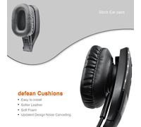 KALANKA-Defean B450 XT Coussinets d'oreille de Rechange en Mousse pour Micro Compatible avec Casque VXI BlueParrott B450XT B450XT B450 XT, Cuir Plus Souple, Mousse antibruit Haute densité