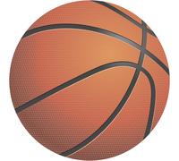 Kalanka-Dekora, Disque Azyme Basketball, Décoration Pour Gâteau D'anniversaire, Rond 20 Cm