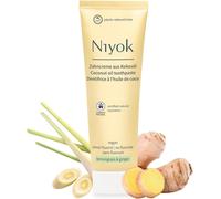 Kalanka-® Dentifrice À L'huile De Coco Bio «Citronnelle Et Gingembre» (75 Ml) ¿ Dentifrice Naturel Pour Des Dents Blanches ¿ Soin Intensif & Fraîcheur ¿ Protège Les Gencives ¿ Sans Fluorure Et