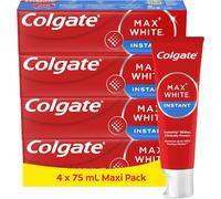 Kalanka- Dentifrice Blancheur Max White Optic Blanchiment Dentaire Instantané Pour Un Émail Solide Et Des Gencives Saines* Dentifrice Colgate Lot De 4 Tubes De 75 Ml Blanc