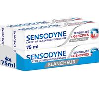 Kalanka-Dentifrice Blanchissant Sensibilité Et Gencives, Cliniquement Prouvé Pour Soulager Les Dents Sensibles Et Gencives Avec Action Blanchissante, Lot De 4 X 75 Ml Blanc