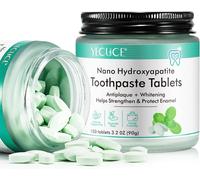 Kalanka-Dentifrice En Comprimés 150p, Pâte Dentifrice Solide, Pastilles À Mâcher, Huile De Noix De Coco & Menthe, Bouche Saine & Réparation De L'émail & Haleine Fraîche