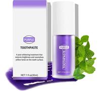 Kalanka-Dentifrice Violet Pour Le Blanchiment Des Dents,Correcteur De Couleur, Dentifrice Violet Contre Le Jaune, Blanchiment Des Dents, Dentifrice Violet Blanchissant - Pour Des Dents Plus Blanches B
