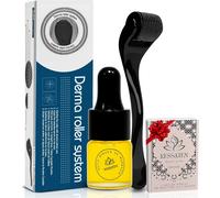 Kalanka-Dermaroller 0.5mm, Lutte Contre La Perte De Cheveux Et Barbe, Stimule La Repousse, Microneedling Visage, Soin Anti-Chute, Acier Chirurgical, Croissance Capillaire Ebook Offert