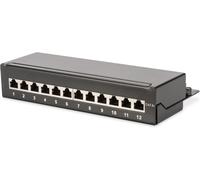 Kalanka-Desktop Panneau De Brassage (Patch Panel) - Cat-6a - 8 Ports Rj45 - Blindé - Panneau De Brassage Lsa - Montage En Surface - Noir